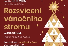 Rozsvícení vánočního stromu 30.11. 2025