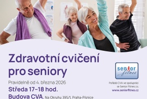 Zdravotní cvičení pro seniory, od 4.3., pravidelně každou středu 17:00-18:00 hod.