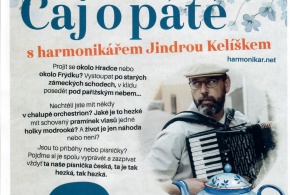 Čaj o páté s harmonikářem Jindrou Kelíškem, středa 27. května 17:00hod.