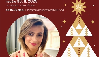 V programu rozsvícení vánočního stromu v Písnici vystoupí herečka a zpěvačka Ivana Jirešová