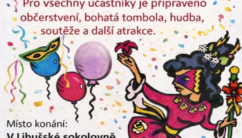 Dětský maškarní karneval, sobota 21.3. od 14:00hod.